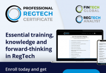 FinTech Global launches Professional RegTech Certificate to provide essential FinTech training for the financial services industry