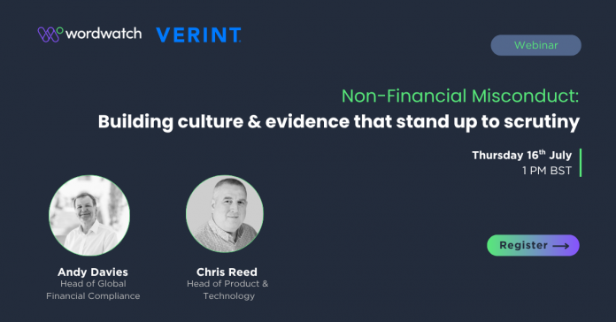 Non-Financial Misconduct Verint Webinar Zoom (1) (1) misconduct